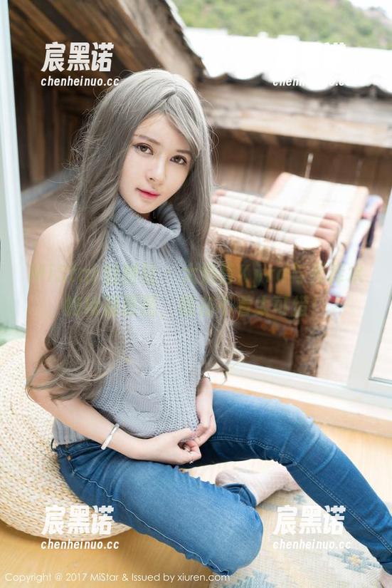 MiStar魅妍社 - 大奶昔Kyra与死库水的特别原图，现在不看太可惜！