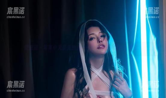 微密圈 - 写真中无圣光的美——于芷晴与她的粉白内衣。