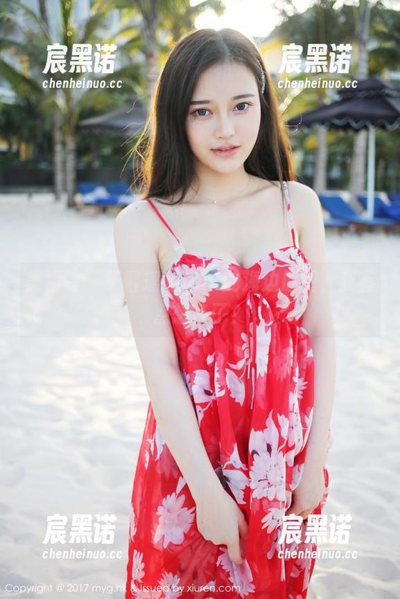 美媛馆 - 王馨瑶yanni的海边原图，我有点想多了？